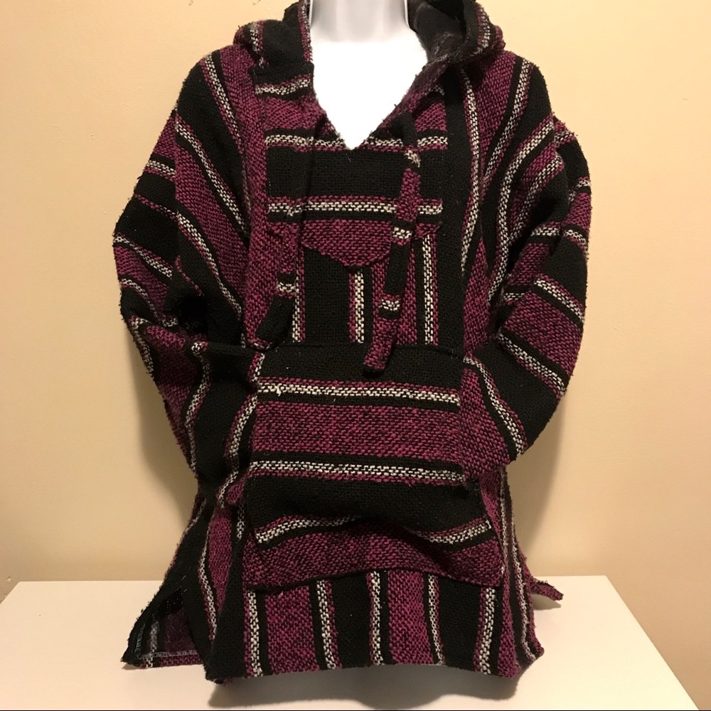 🚫SOLD🚫 Mexican Baja Hoodie Aztec Size L
